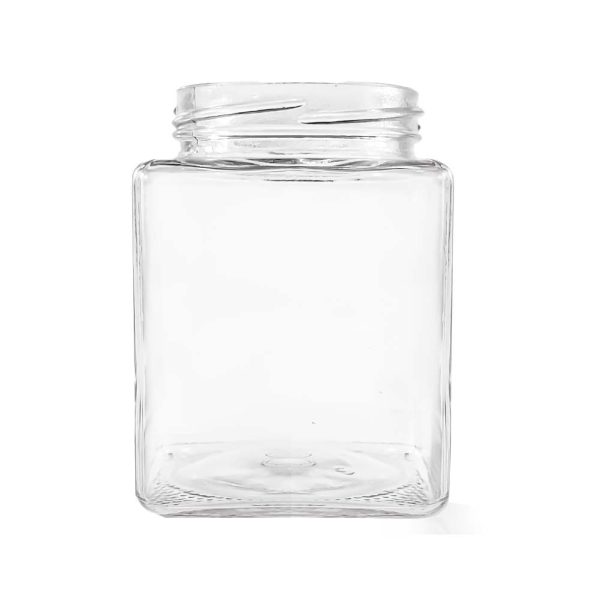 Airtight 550ML Glass Square Jar with Lids Wholesale - Image 2