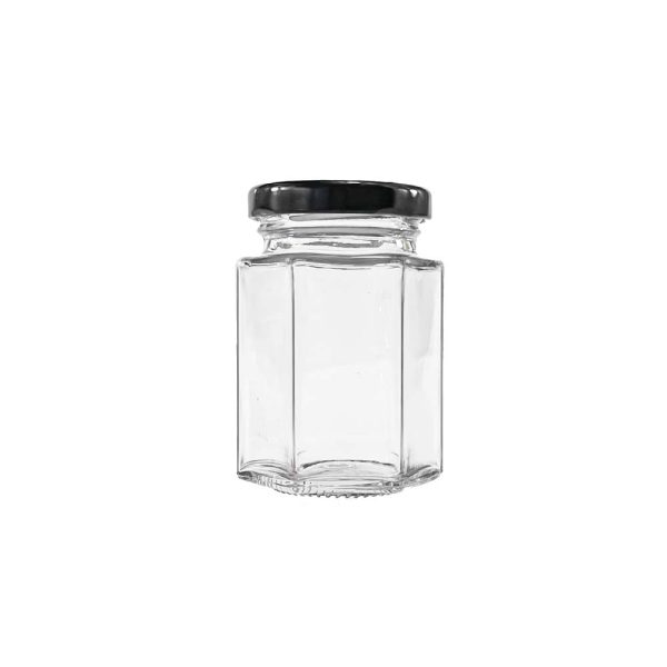 6oz hexagon glass jars with Lids Wholesale