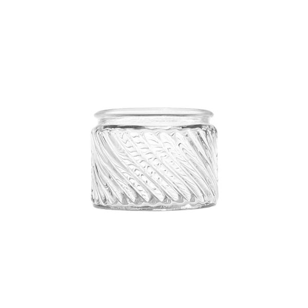 Small glass candle jars with lids - Image 2