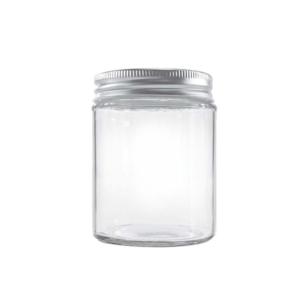 350ml wide mouth straight sided glass candle jars