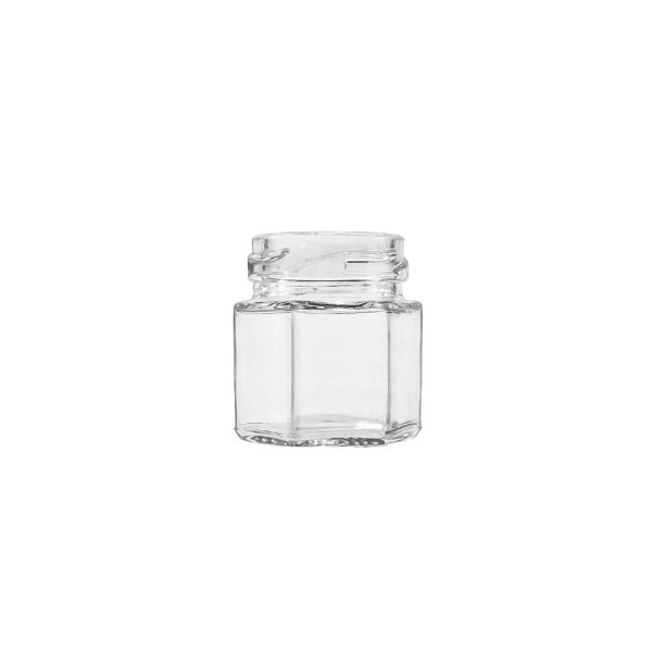 1.5 oz Mini Hexagon Glass Jars In Bulk - Image 2
