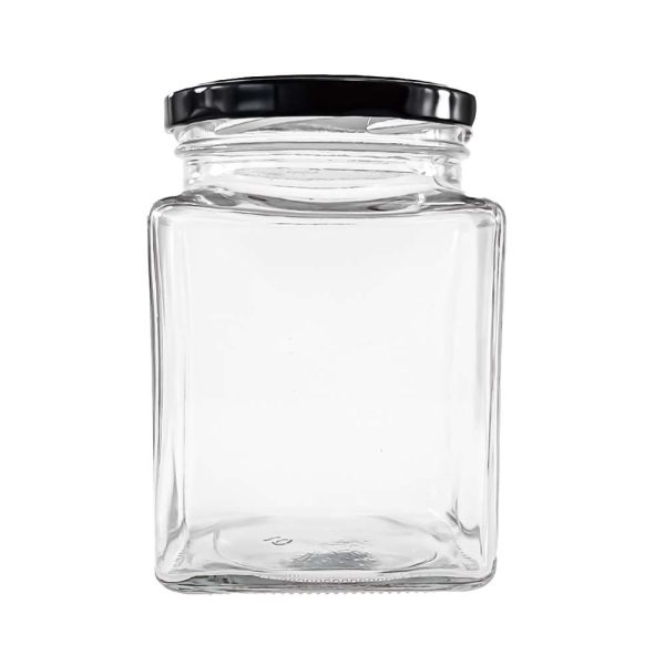 Airtight 730ML Glass Square Jar with Lids Wholesale