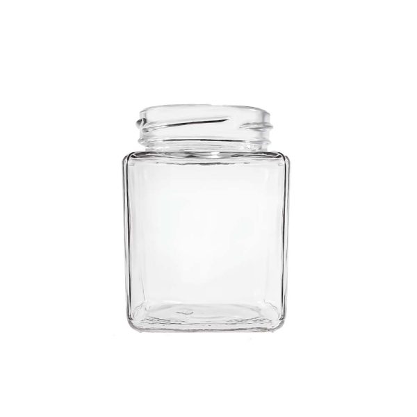 240ml Square Glass Jars With Metal Lids Wholesale - Image 2