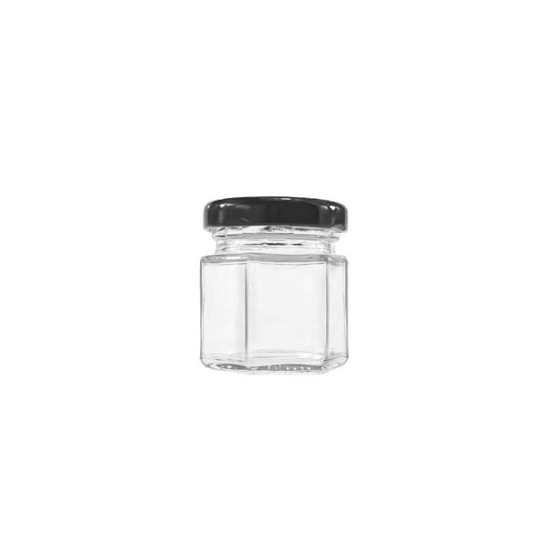 mini hexagon jars